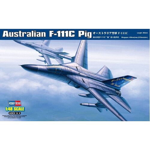 Hobby Boss Australian F-111C Pig Aus Decals 1:48 Scale Model Kit 80349