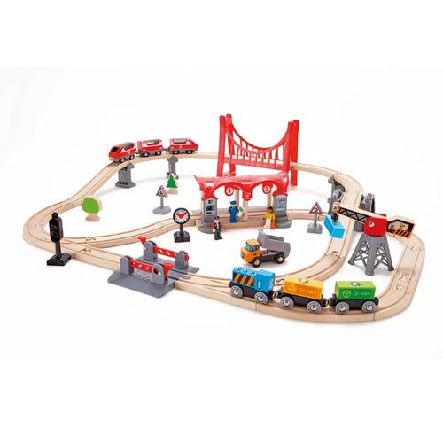 Hape Busy City Rail Set HE3730