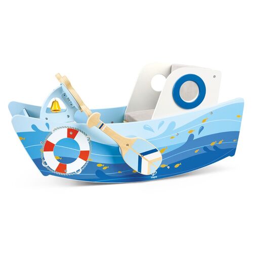 Hape Wooden Captain's Rocking Boat HE1214