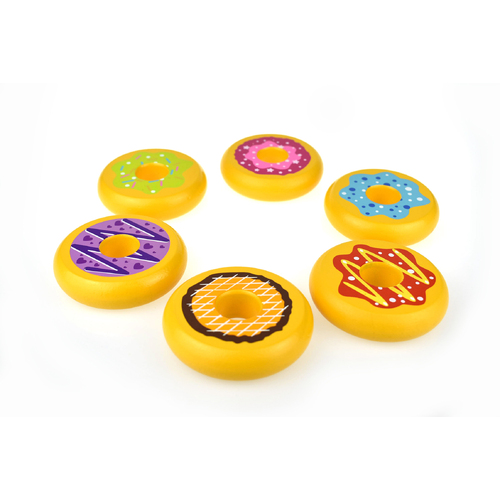 Tooky Toy Wooden Doughnut Set TKI011