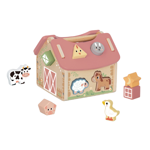 Tooky Toy My Forest Friends Farmhouse Shape Sorter TJ133N