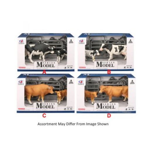 Model Series Farm Animals Cow with Calf Figure & Accessories Assorted Styles AA179182