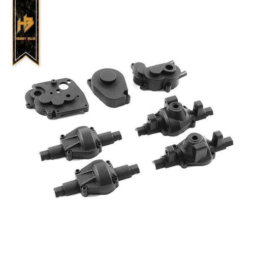 Hobby Plus Transmission Gear Box & Axle Set 240011