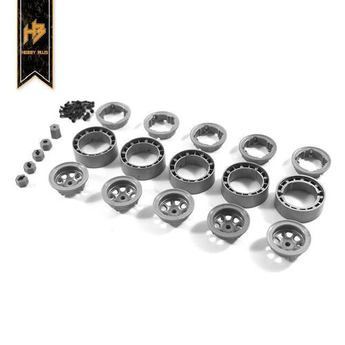 Hobby Plus Internal Bead Lock Wheel Set (Grey) 240017