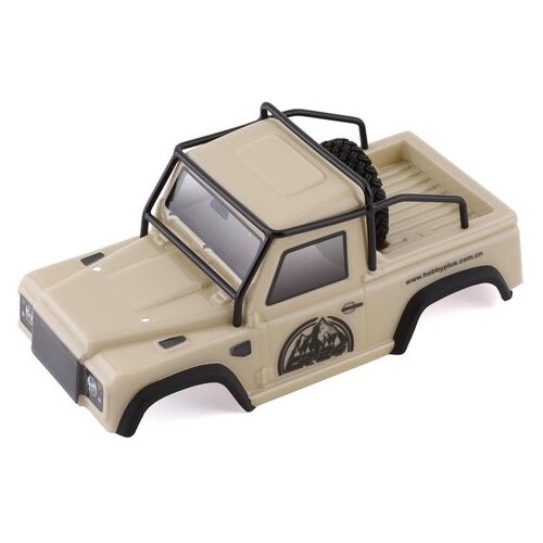 Hobby Plus Defender Lexan Body + Roll Cage (Mustard) 240136