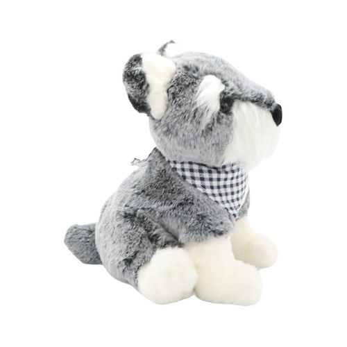 Petite Vous Rocky The Schnauzer Dog Plush Toy