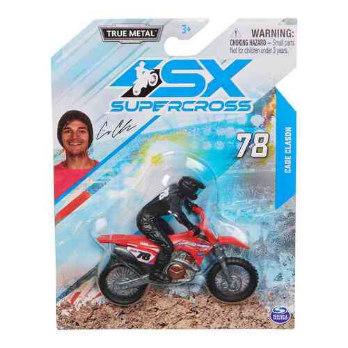 SX Supercross 1:24 Scale Diecast Motorcycle Cade Clason #78 6966