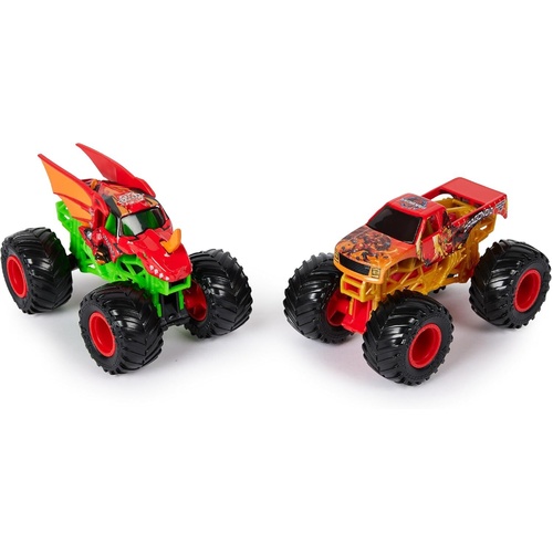 Monster Jam Bakugan Dragonoid vs. Bakugan Dragonoid 1:64 Scale Diecast Truck 2pk SM6064128