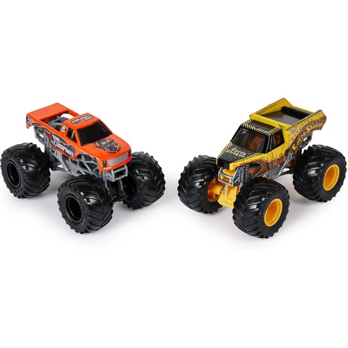 Monster Jam Bad Company vs. Earth Shaker 1:64 Scale Diecast Trucks 2pk SM6064128