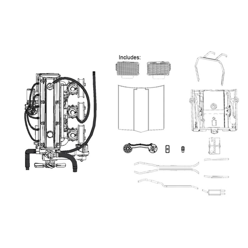 DDA LC/LJ Torana 6 Cyl W/ Triple Carbs Engine 1:24 Scale Kit DDA623A