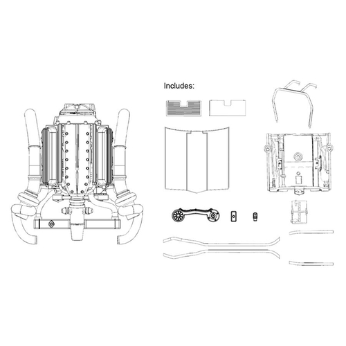 DDA LC/LJ Torana Twin Turbo LS6 Engine 1:24 Scale Model Kit DDA625A