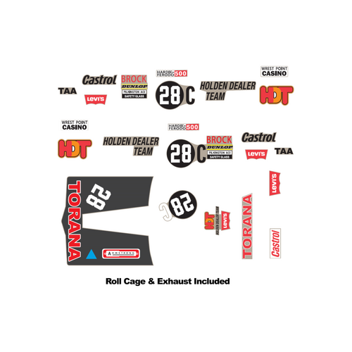 DDA 28C LJ Torana Bathurst Winner Decal Kit and Accessory DDAAC012