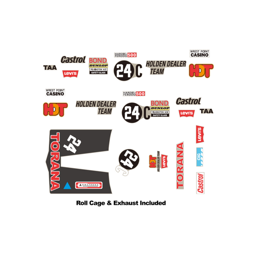 DDA 24C LJ Torana Bathurst Decal Kit with Accessory DDAAC014