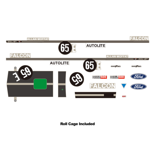 DDA 65E XY Bathurst Winner Decal Kit and Roll Cage Accessory DDAAC016