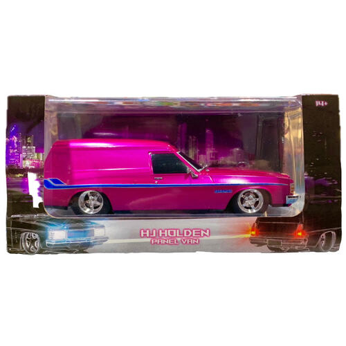 DDA Spectra Rides HJ Holden Panel Van 1:24 Scale Plastic with lights Magenta DDALU04