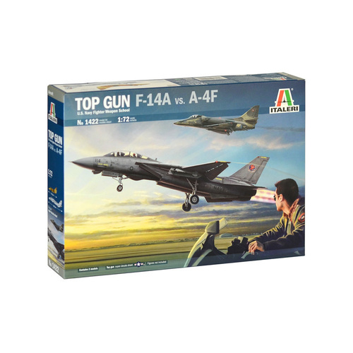 Italeri Top Gun F-14A VS A-4F 1:72 Scale Model Kit 1422