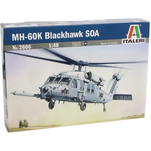 Italeri MH-60K Blackhawk SOA Helicopter 1:48 Scale Model Kit 2666S