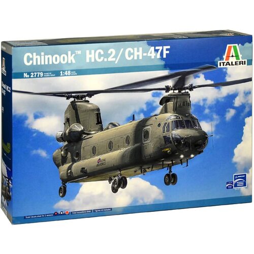 Italeri Chinook HC.2/CH-47F Helicopter 1:48 Scale Model Kit 2779