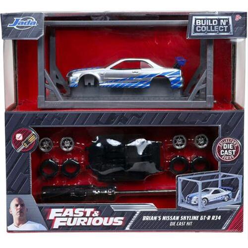 Fast & Furious Jada Brian's Nissan Skyline GT-R 1:55 Scale Diecast Model Kit 31288