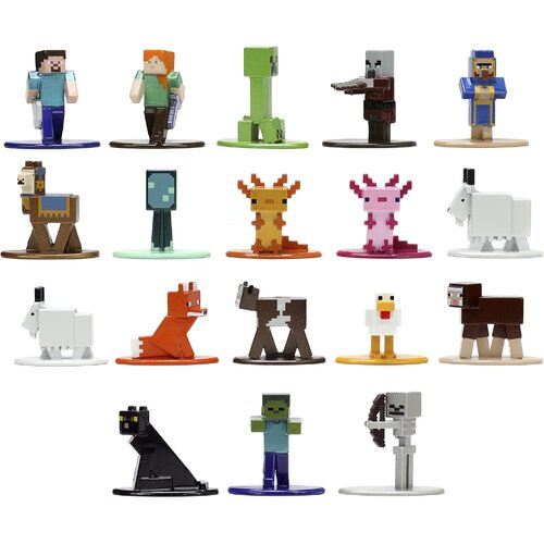 Jada Minecraft Caves & Cliffs Nano MetalFigs Series 8 18pk 33694