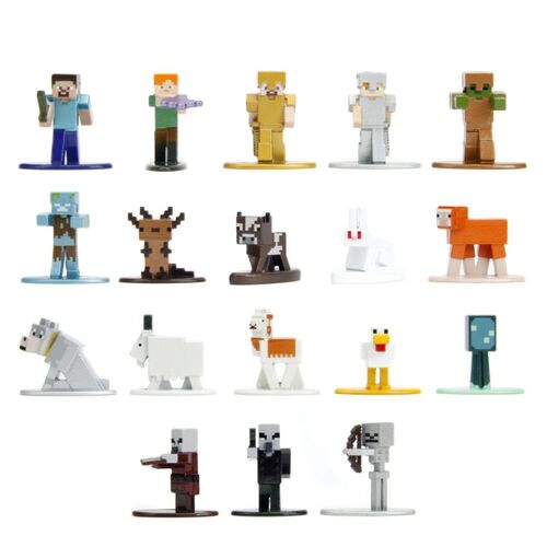 Jada Minecraft Caves & Cliffs Nano MetalFigs Series 10 18pk 34466