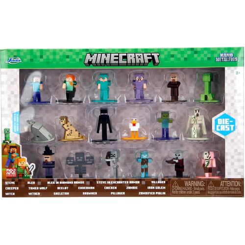 Jada Minecraft Nano MetalFigs Series 12 18pk 35846