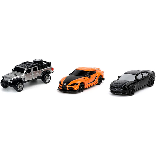 Fast & Furious Jada Nano Vehicle 3 Pack - Hellcat/Gladiator/Supra