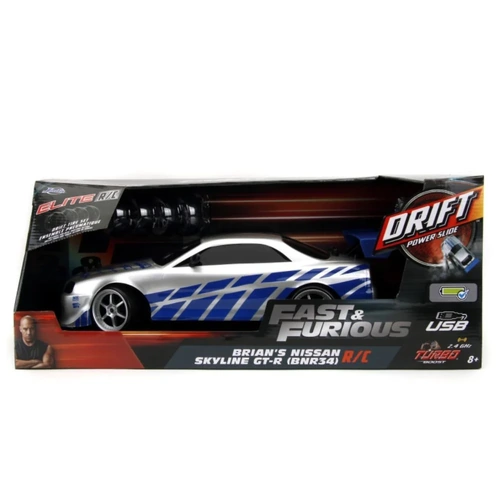 Fast & Furious R/C Brians Nissan Skyline GT-R (BNR34) 1:10 Scale 99701