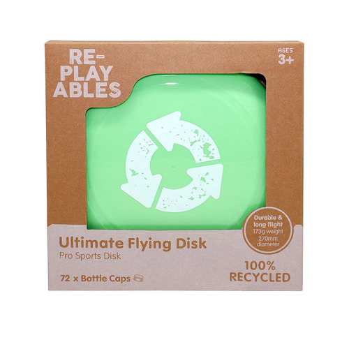 Headstart Re-Playables 100% Recycled (72 Bottle Caps!) Ultimate Flying Disc 20532