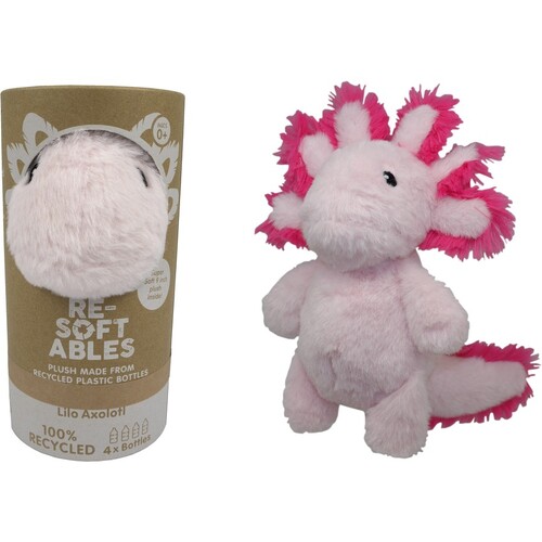 Resoftables Collectibles Plush in Tube - Lilo Axolotl 21952