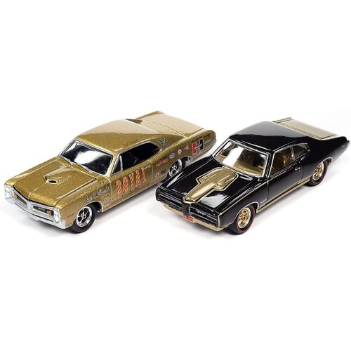 Johnny Lightning Royal Bobcat 1966 & 1969 Pontiac GTO 1:64 scale diecast JLPK013