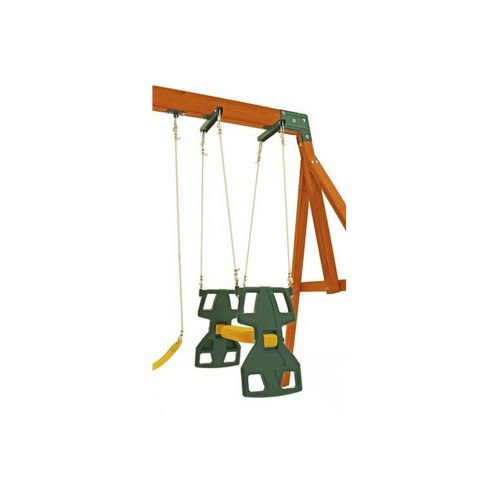 Duo Swing Seat Glider with ropes and swing hangers