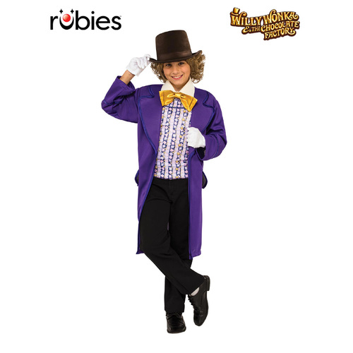 Rubies Deerfield Willy Wonka Deluxe Costume Dress Up - Small 620933S