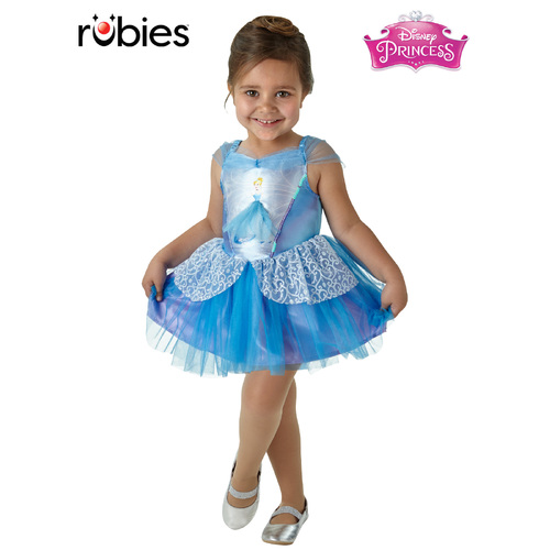 Rubies Deerfield Disney Princess Cinderella Ballerina Costume Dress Up - 3-4yrs 640738S