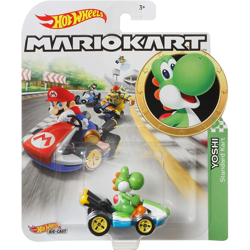 Hot Wheels Mario Kart Yoshi Standard Kart GBG25