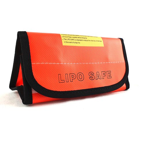 Infinity Power Orange Color 60mm*75mm*185mm Glass Fiber LiPo Bag IP-00022