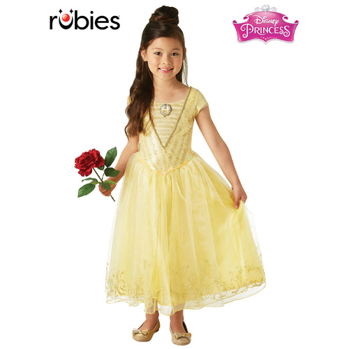 Rubies Deerfield Disney Beauty and the Beast Belle Costume Dress Up 6-8yrs 6251