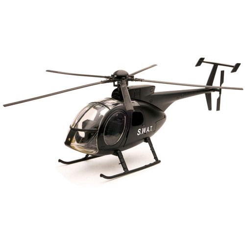 New Ray Sky Pilot Civilian Diecast Helicopter - S.W.A.T NH-500 [Colour: Black]