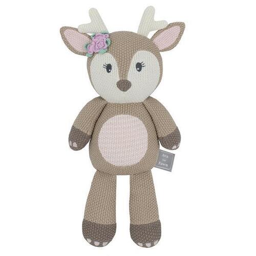 Living Textiles Whimsical Knitted Toy Ava the Fawn