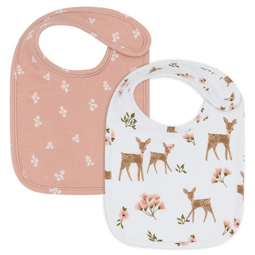 Living Textiles 2pk Bib Set Sophia's Garden