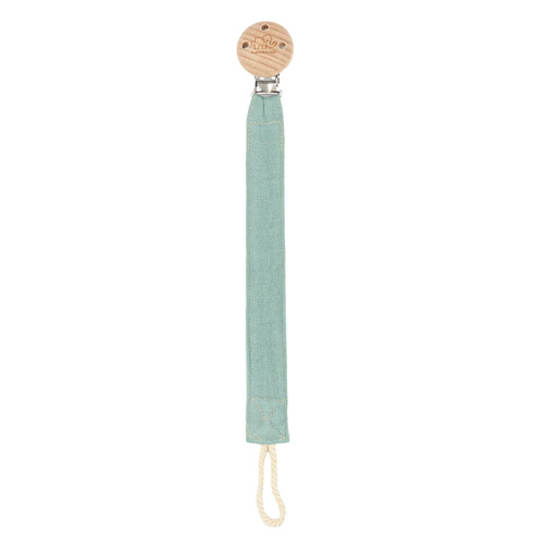 Living Textiles Playground Pacifier/Dummy Clip & Chain - Highland Green