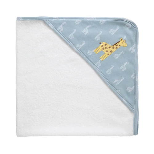 Living Textiles Baby Hooded Towel - Giraffe Wild Safari