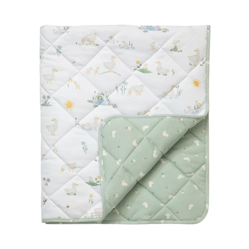 Living Textiles Quilted Cot Comforter - Goosey Goosey 9910423