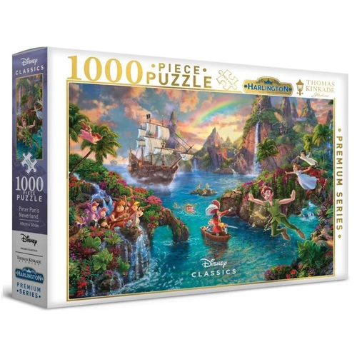 Harlington Thomas Kinkade Disney Peter Pan's Neverland 1000pc Puzzle 20063