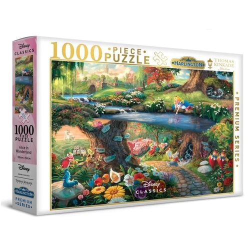 Harlington Thomas Kinkade Disney Alice in Wonderland 1000pc Puzzle 20064