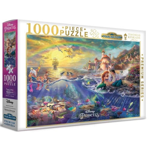 Harlington Thomas Kinkade Disney Princess The Little Mermaid 1000pc Puzzle 20067