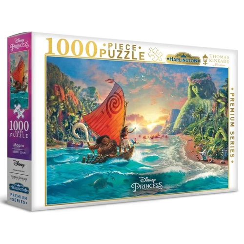 Harlington Thomas Kinkade Disney Princess Moana 1000pc Puzzle 20070