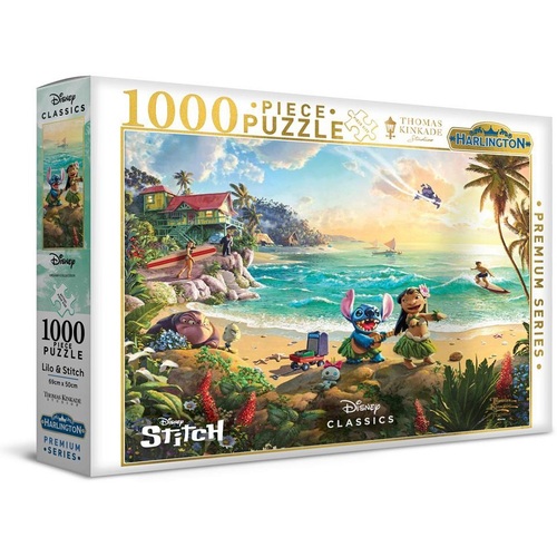 Harlington Thomas Kinkade Disney Lilo & Stitch 1000pc Puzzle 20317