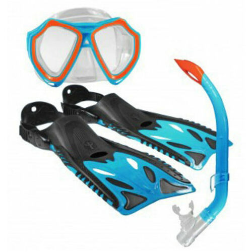 Nipper Snorkelling Set Child Blue including fins (flippers) mask 16105