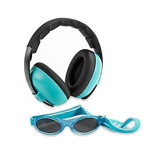 BANZ Carewear Baby Combo Sunglasses & Earmuffs (0-2) Lagoon Blue